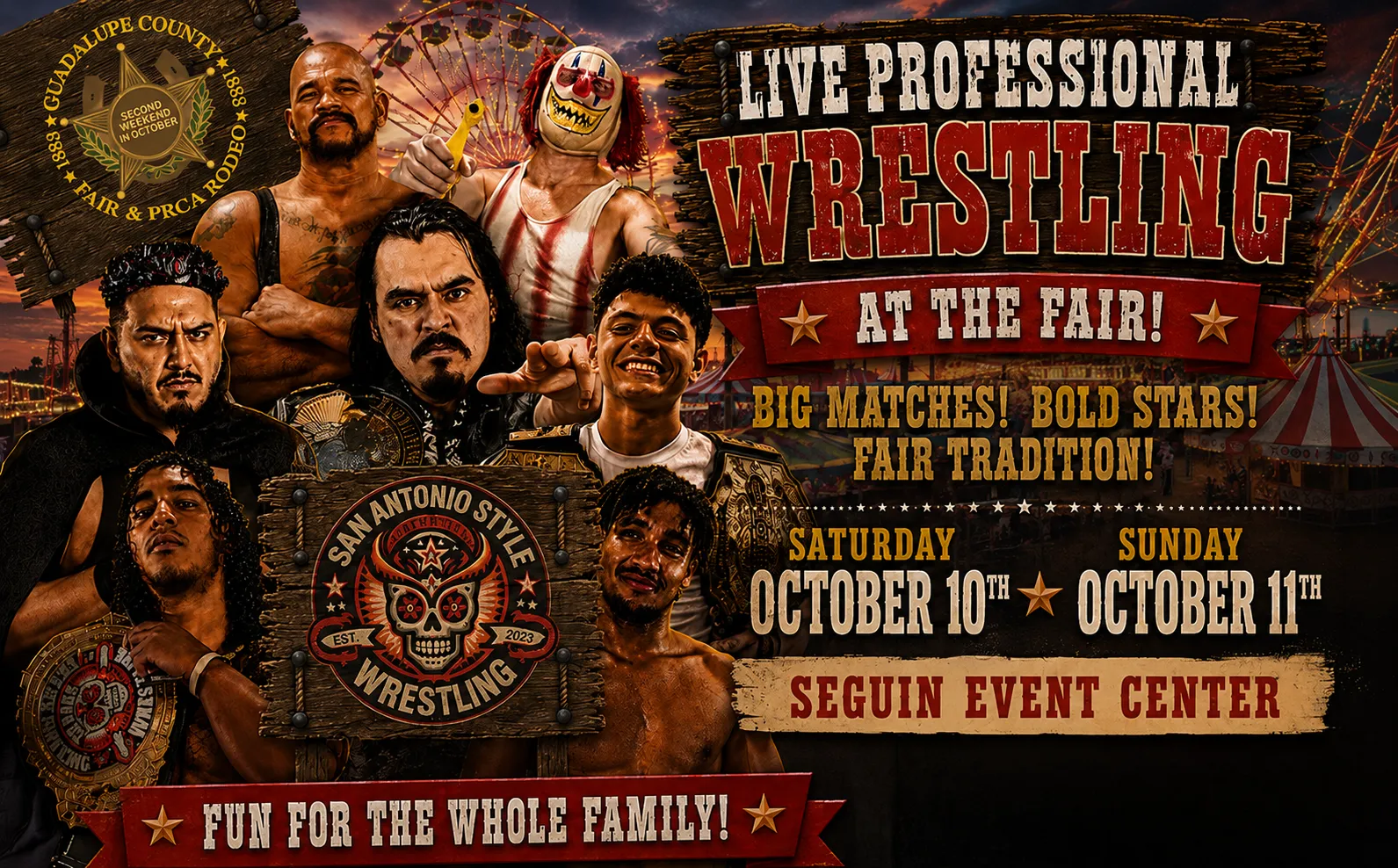 San Antonio Style Wrestling promotional flyer