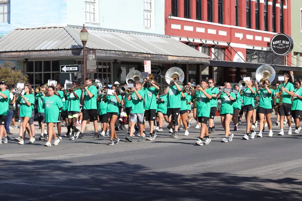Float in the Guadalupe County Fair Parade in downtown Seguin